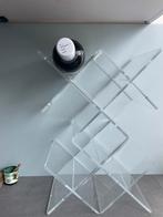 Vintage wijnrek plexiglas, Ophalen, Zo goed als nieuw, Kunststof, Minder dan 50 cm
