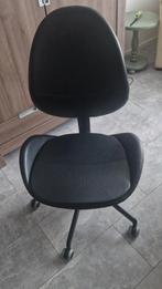 Lederen ergonomosche stoel, Huis en Inrichting, Stoelen, Ophalen, Zwart, Ergonomisch, Leer
