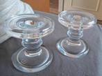 Glazen kandelaars, Ophalen, Zo goed als nieuw, Overige materialen, Minder dan 25 cm