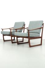 Set van 2 FD 130 fauteuils Peter Hvidt & Orla Molgaard, Huis en Inrichting, Ophalen, Hout, Vintage design, 75 tot 100 cm