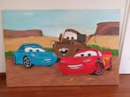 Groot schilderij voor kinderkamer "Cars" afmetingen 80 x 120, Antiek en Kunst, Kunst | Schilderijen | Klassiek, Ophalen of Verzenden
