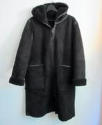 Zwarte dubbelzijdige lammycoat - mt L, Verzenden, Zo goed als nieuw, Maat 42/44 (L), Zwart
