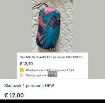 Nieuwe Slaapzak 1 Persoons beschikbaar voor biedingen