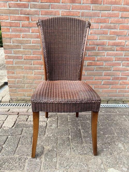 Mooie bruine stoel van het merk Loom / eetstoel, Huis en Inrichting, Stoelen, Gebruikt, Eén, Riet of Rotan, Overige materialen