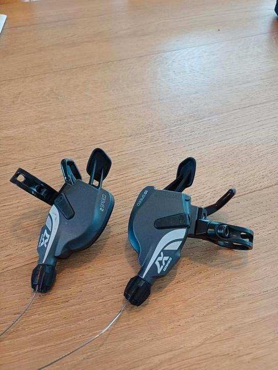 SRAM X7 Triggershifters shifters 2x10 speed z.g.a.n.!!, Fietsen en Brommers, Fietsonderdelen, Zo goed als nieuw, Racefiets, Ophalen of Verzenden