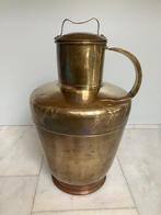 Vintage Hollandse koperen melkbus / melkkan met deksel, Antiek en Kunst, Curiosa en Brocante, Ophalen