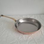 Eenhoorn wegro Dikwandige koperen pan koekenpan hapjespan, Ophalen of Verzenden, Gebruikt, Rvs, Koekenpan of Braadpan