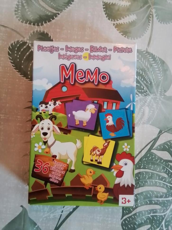 Leuk Memo Spel met Boerderijdieren, Hobby en Vrije tijd, Gezelschapsspellen | Bordspellen, Nieuw, Een of twee spelers, Drie of vier spelers