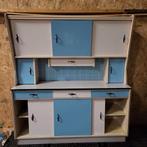 Keukenkast retro/ vintage.jaren 50/60., Ophalen, Gebruikt, Blauw, 50 tot 100 cm