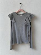 Grijs shirt met ruches, Meisje, Ophalen of Verzenden, Zo goed als nieuw, Zara