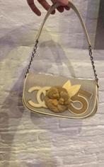Chanel Vintage Camelia Schoudertasje Zeldzaam, Sieraden, Tassen en Uiterlijk, Tassen | Damestassen, Schoudertasje, Zwart, Ophalen of Verzenden