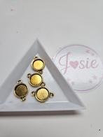 Gouden Tussenstukken / Tussenkralen #392, Hobby en Vrije tijd, Kralen en Sieraden maken, Ophalen, Nieuw, Tussenstuk of Tussenkraal