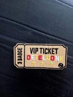 Strijkembleem vip ticket oeteldonk, Ophalen of Verzenden