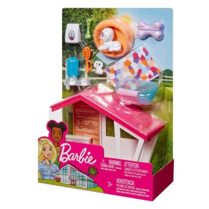 Barbie: Dieren Speelset: Hondenhok, Kinderen en Baby's, Speelgoed | Poppen, Nieuw, Barbie, Ophalen of Verzenden
