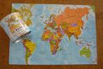 Craenen ''DE WERELD PUZZEL '' Fridge Magnets 100 st., Ophalen of Verzenden, Minder dan 500 stukjes, Gebruikt, Legpuzzel