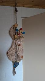 Clown aan touw - Decoratieve Hangdecoratie, Antiek en Kunst, Ophalen