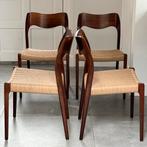 Diverse design Moller stoelen gerestaureerd in topstaat!, Ophalen, Midcentury modern vintage Deens design klassiekers restored