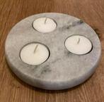 Prachtige retro waxinelichthouder marmer kandelaar, Huis en Inrichting, Woonaccessoires | Kandelaars en Kaarsen, Ophalen of Verzenden