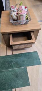 Bijzet tafel met lade, Ophalen, Minder dan 45 cm, Minder dan 55 cm, Geen