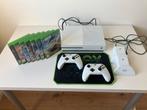 Complete Xbox + spellen, Spelcomputers en Games, Spelcomputers | Xbox One, Ophalen, Met 2 controllers, Xbox One S, Zo goed als nieuw