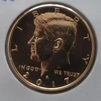Vergulde herslag halve dollar Kennedy, Ophalen of Verzenden, Noord-Amerika
