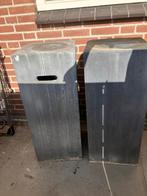 3 stuks pilaren sokkels van gegoten cement, Ophalen, Gebruikt