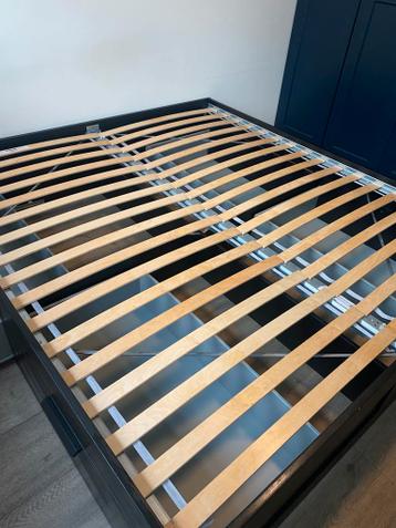 IKEA BRIMNES Bedframe 180x200 cm met opberglades – Zwart - afbeelding 9
