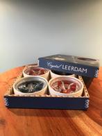 4 Leerdam kandelaars in originele doos zgan €17,50, Ophalen of Verzenden