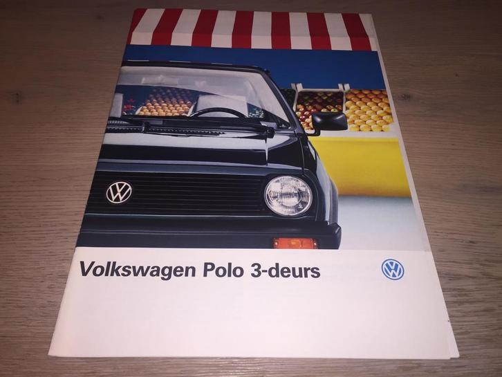 Folder Volkswagen Polo 3-deurs 1987, Boeken, Auto's | Folders en Tijdschriften, Zo goed als nieuw, Volkswagen, Ophalen of Verzenden