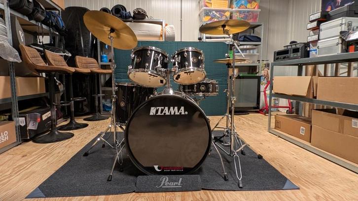 Tama Rhythm Mate Charcoal Mist 5-delig drumstel, Muziek en Instrumenten, Drumstellen en Slagwerk, Gebruikt, Tama, Ophalen