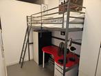 Stalen hoogslaper lbh200x100x184, Huis en Inrichting, Slaapkamer | Stapelbedden en Hoogslapers, Gebruikt, Eenpersoons, Ophalen of Verzenden
