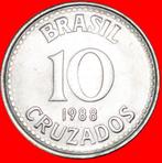 SOUTHERN CROSS (1986-1988): BRAZIL 10 CRUZADOS 1988!, Postzegels en Munten, Munten | Amerika, Zuid-Amerika, Losse munt, Verzenden