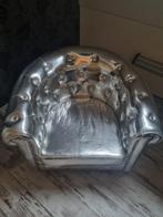 zilveren stoel, Huis en Inrichting, Stoelen, Ophalen, Gebruikt, Grijs, Eén