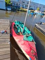 Open zeilboot met trailer en motor, Watersport en Boten, Zeilen en Zeiltoebehoren, Ophalen, Gebruikt, Minder dan 15 m², Overige typen