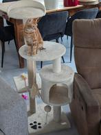 Krabpaal cat tree white, Ophalen, Zo goed als nieuw, Krabpaal