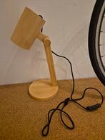 Houten bureaulamp, Huis en Inrichting, Lampen | Tafellampen, Ophalen, Zo goed als nieuw, Minder dan 50 cm