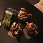 Oosters theeservies met drakenmotief, Antiek en Kunst, Antiek | Keramiek en Aardewerk, Ophalen of Verzenden