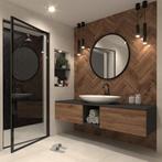 2 Ronde Spiegels - 80 & 60 cm, Huis en Inrichting, Woonaccessoires | Spiegels, Ophalen, Gebruikt, Minder dan 50 cm, Minder dan 100 cm