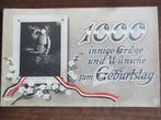 WO1 postkaart - 1000 innige Grüße - Feldpost, Verzenden, Landmacht, Duitsland, Foto of Poster