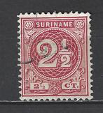 Nr 18 gebruikt Cijfer 1890 ; Suriname voor 10% CW, Postzegels en Munten, Postzegels | Suriname, Ophalen of Verzenden, Gestempeld