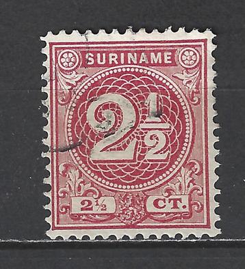 Nr 18 gebruikt Cijfer 1890 ; Suriname voor 10% CW