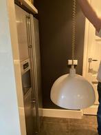 Brevetatto hanglamp kunstof/ staal wit jaren 70, Huis en Inrichting, Lampen | Hanglampen, 50 tot 75 cm, Vintage, Ophalen of Verzenden