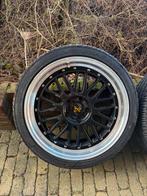 Keskin KT22 Retro 19 inch velgen met band, 19 inch, Gebruikt, Banden en Velgen, Ophalen of Verzenden