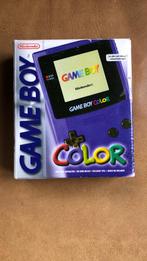 Game boy color in doos paars boxed compleet, Spelcomputers en Games, Spelcomputers | Nintendo Game Boy, Ophalen of Verzenden, Game Boy Color