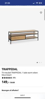 Trappedel Jysk tv meubel, Ophalen, 100 tot 150 cm, Nieuw, Minder dan 100 cm