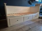 Hemnes ikea bedbank inclusief zgan matrassen, Huis en Inrichting, Slaapkamer | Bedden, Gebruikt, 90 cm, Wit, Tweepersoons