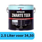 Hout zwart maken? 2.5 liter hermadix verf voor schutting etc