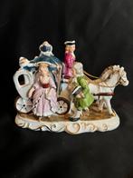 Vintage Ardalt Japan porselein – koets met paarden en muziek, Antiek en Kunst, Antiek | Porselein, Ophalen of Verzenden