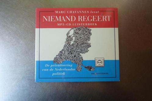 Niemand regeert Marc Chavannes NIEUW, Boeken, Luisterboeken, Cd, Volwassene, Ophalen of Verzenden