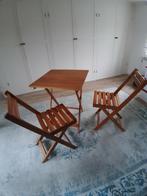 Bistroset, Tuin en Terras, Tuinsets en Loungesets, Ophalen, Zo goed als nieuw, Hout, 2 zitplaatsen